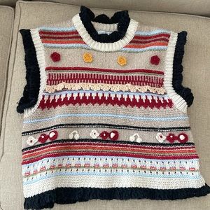 Zara medium sweater! So cute & unique. Always get so many compliments